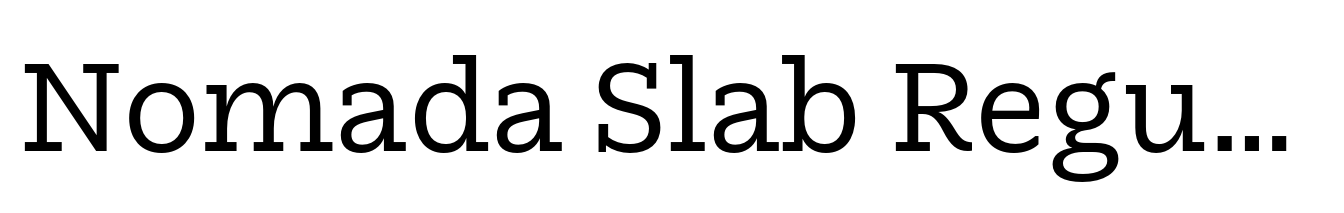 Nomada Slab Regular